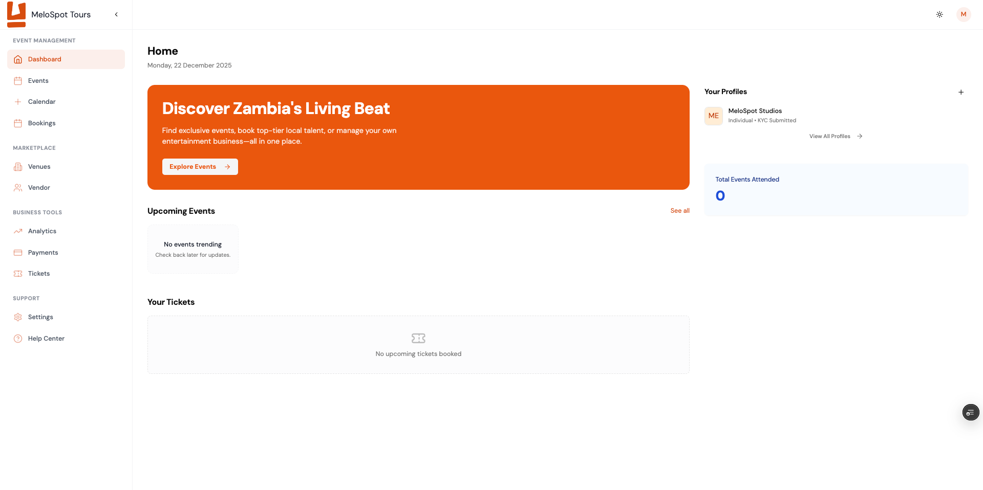 Event Dashboard Preview